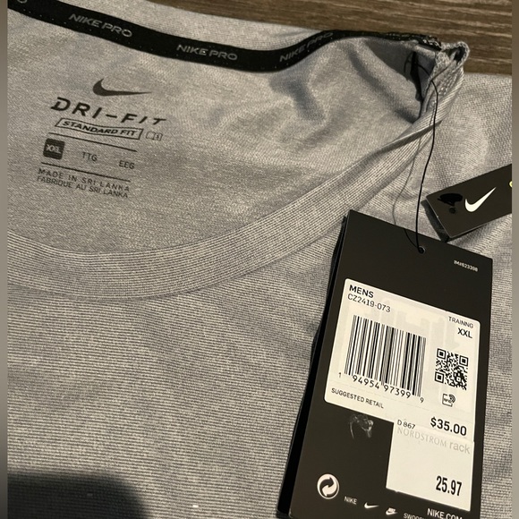 NWT Nike Pro DriFit Shirt - Picture 3 of 4